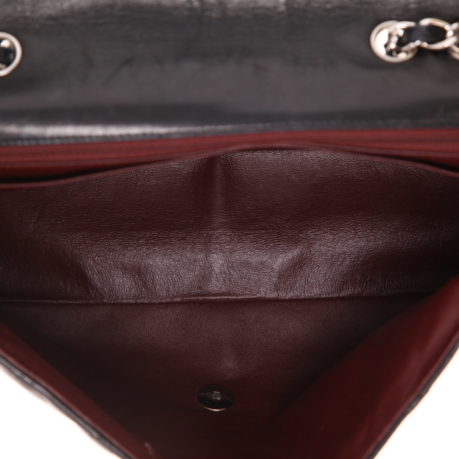 Borsa a tracolla Chanel  Timeless Jumbo in pelle trapuntata nera - Detail D3