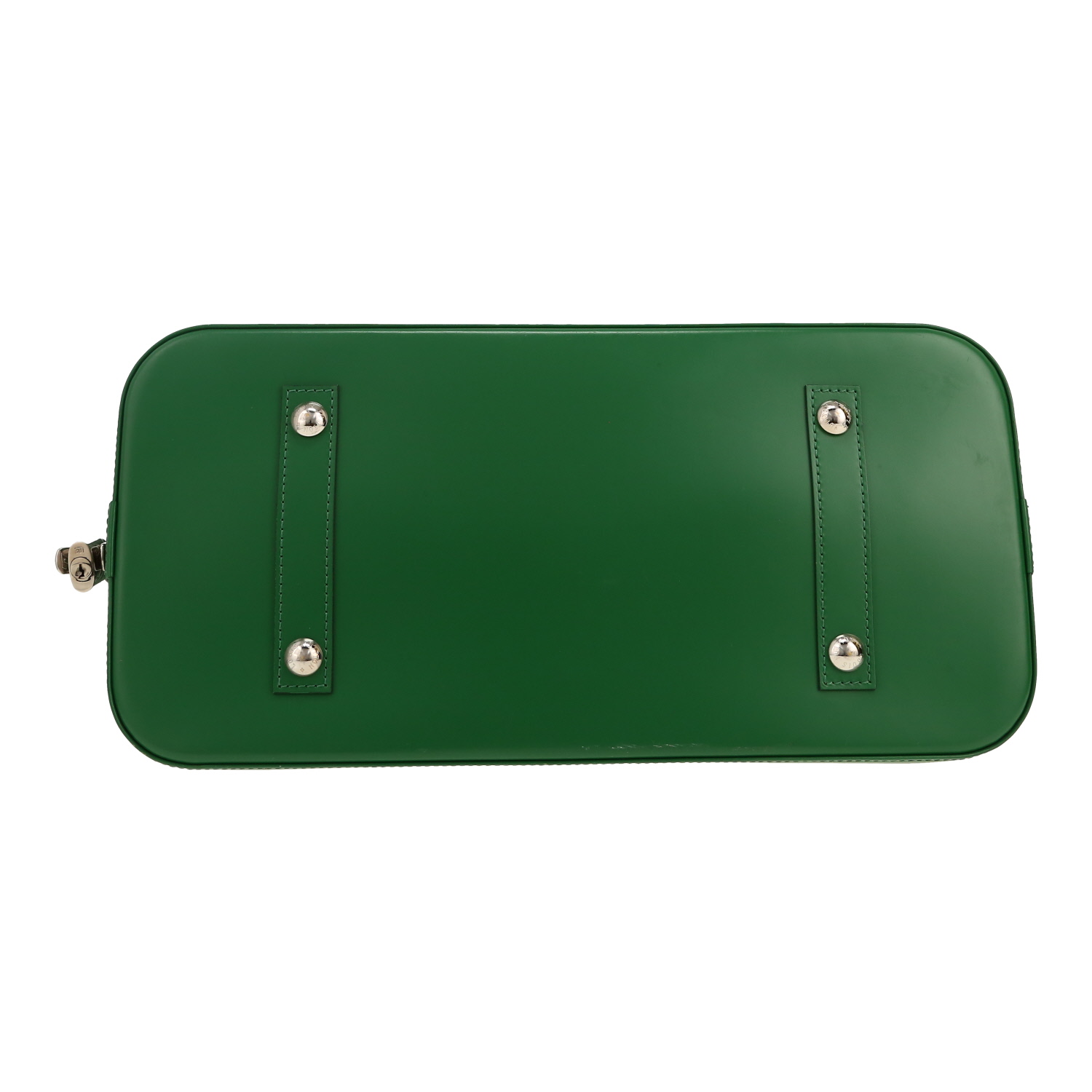 Sac à main Louis Vuitton  Alma grand modèle  en cuir épi vert - Detail D1