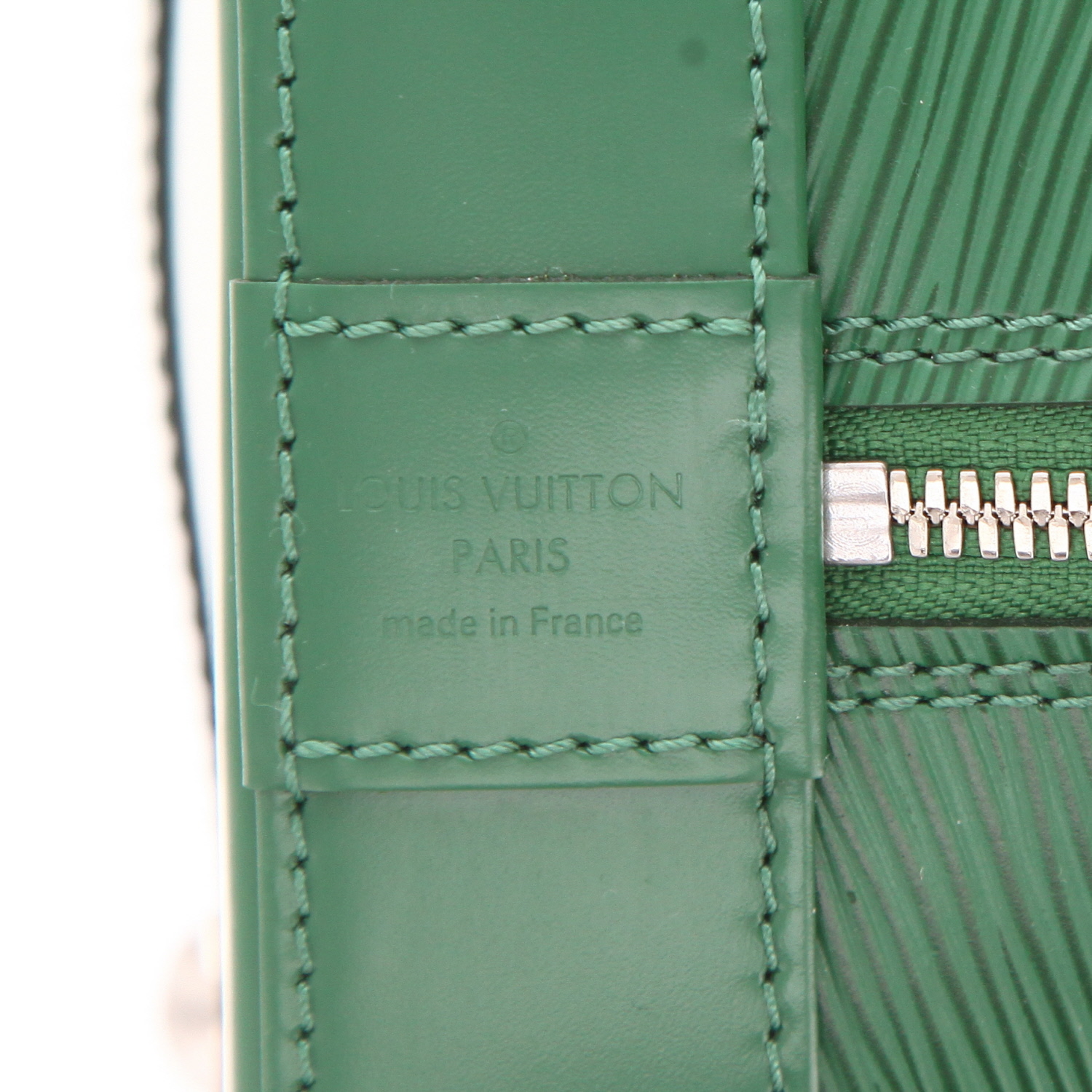 Bolso de mano Louis Vuitton  Alma modelo grande  en cuero Epi verde - Detail D2