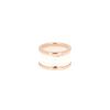 Sortija Bulgari B.Zero1 modelo grande de oro rosa y cerámica - 360 thumbnail