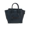 Celine  Luggage handbag  in navy blue leather - 360 thumbnail