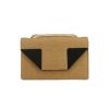 Borsa a tracolla Saint Laurent  Betty in rafia e pelle nera - 360 thumbnail