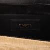 Borsa a tracolla Saint Laurent  Betty in rafia e pelle nera - Detail D2 thumbnail