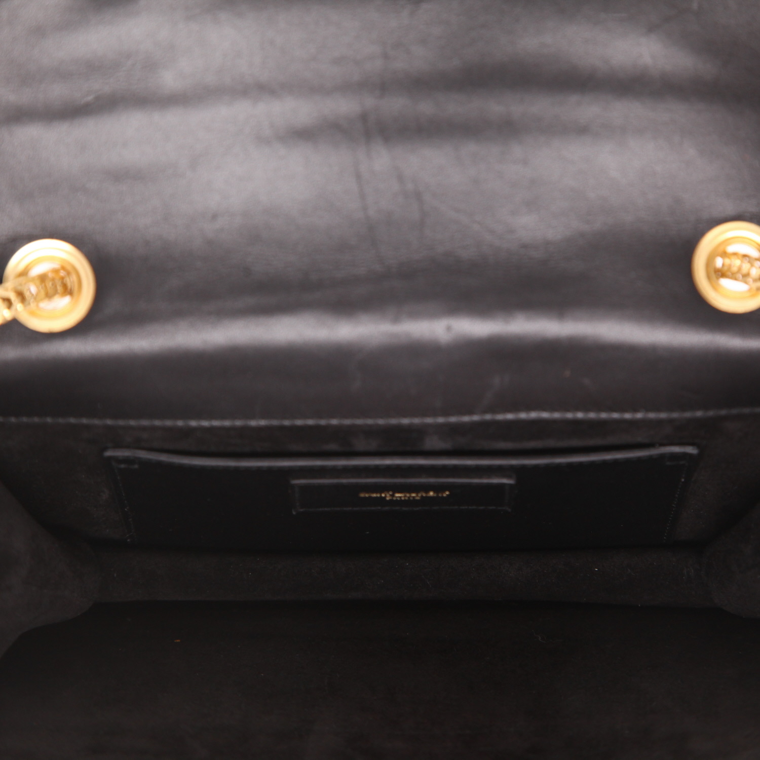 Borsa a tracolla Saint Laurent  Betty in rafia e pelle nera - Detail D3