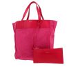 Sac à main Saint Laurent   en Veau velours rose et cuir rose - 00pp thumbnail