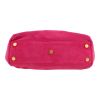 Borsa Saint Laurent   in Veau velours rosa e pelle rosa - Detail D1 thumbnail