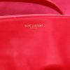 Sac à main Saint Laurent   en Veau velours rose et cuir rose - Detail D2 thumbnail