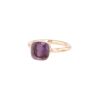 Pomellato Nudo Classic ring in pink gold, white gold and amethyst - 00pp thumbnail