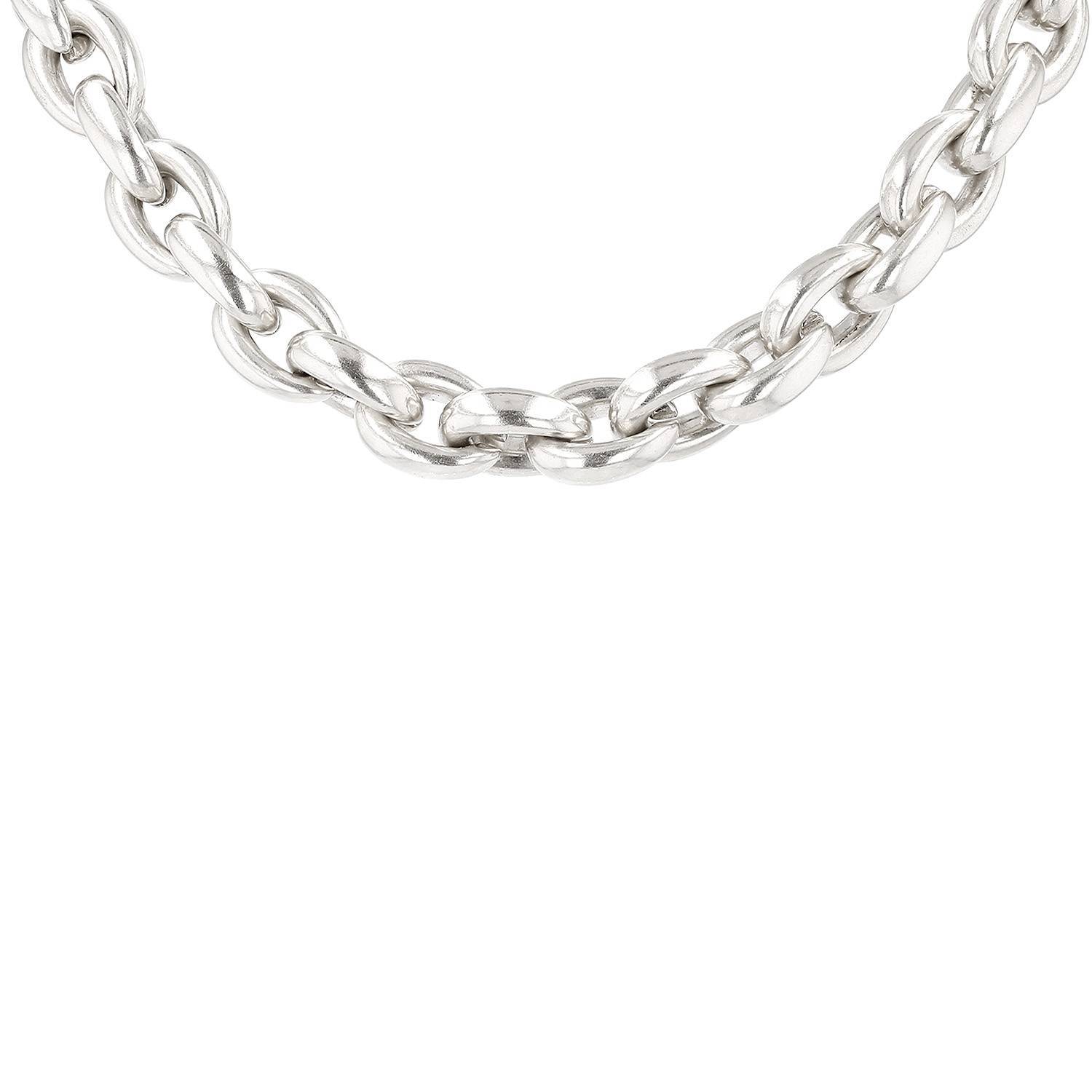 Collar Hermès Acrobate modelo grande de plata