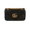 Gucci  GG Marmont shoulder bag  in black quilted leather - 360 thumbnail