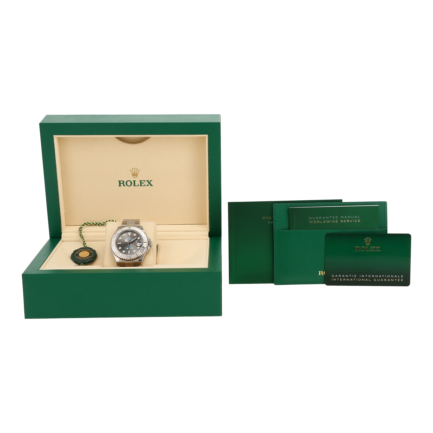 Orologio Rolex Yacht-Master 37 in acciaio e platino Ref: Rolex - 268622  Circa 2024 - Detail D2