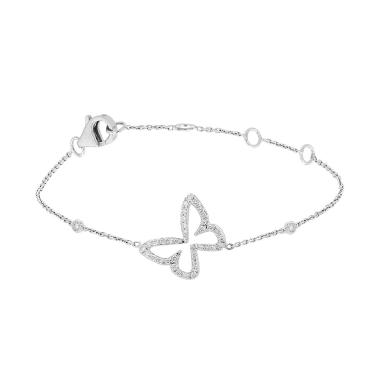 Messika Butterfly bracelet in white gold and diamonds