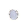 Bague Dior Gourmande grand modèle en or blanc, calcédoine et diamants - 360 thumbnail