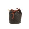 Celine  Seau petit shoulder bag  in brown "Triomphe" canvas  and brown leather - 360 thumbnail