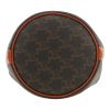 Celine  Seau petit shoulder bag  in brown "Triomphe" canvas  and brown leather - Detail D1 thumbnail