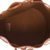 Celine  Seau petit shoulder bag  in brown "Triomphe" canvas  and brown leather - Detail D3 thumbnail