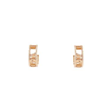 Tiffany 
Co Atlas small hoop earrings in pink gold