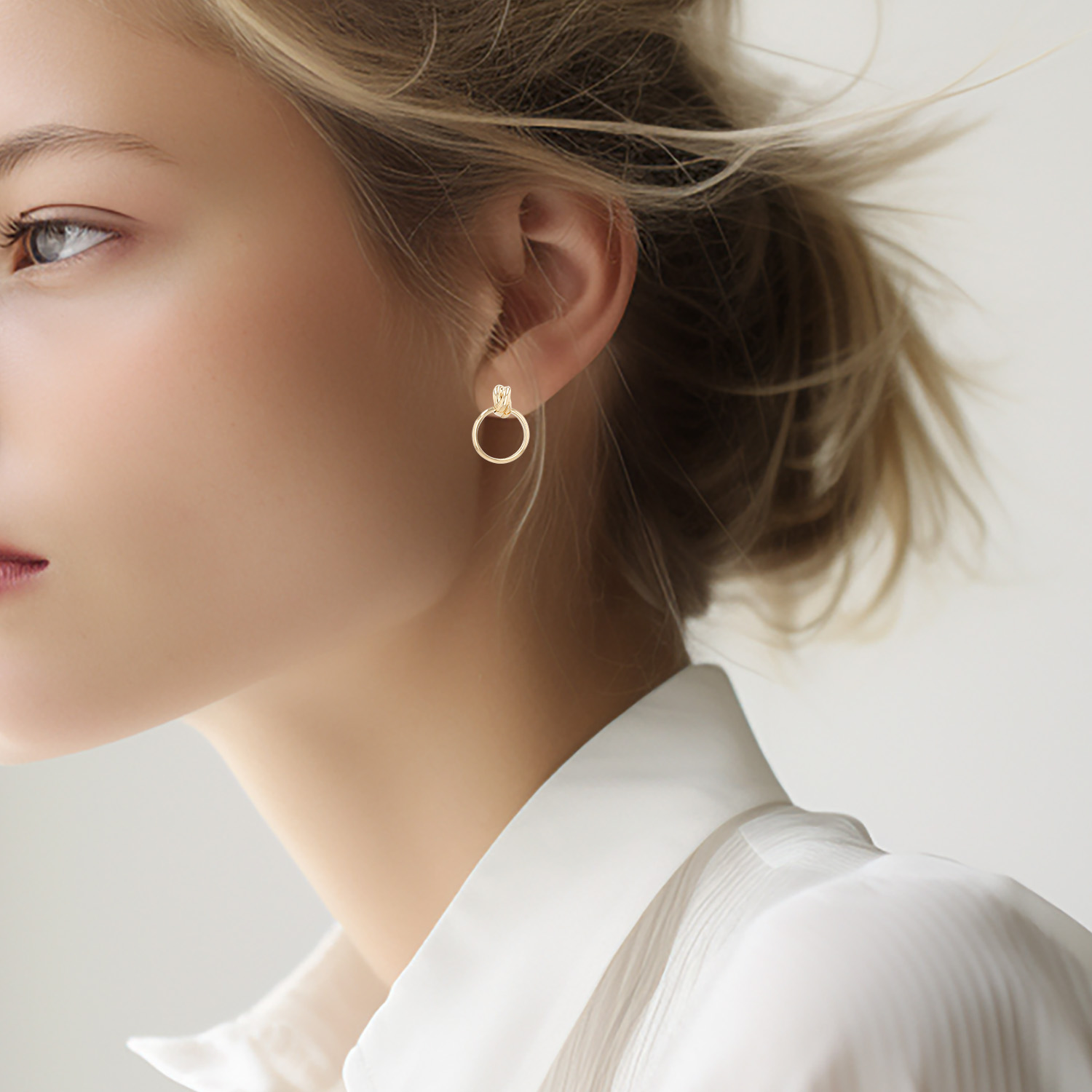 Paire de boucles d'oreilles Tiffany & Co Paloma Picasso en or rose