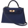 Sac bandoulière Hermès  Kelly Touch 20 cm en veau Madame Bleu Saphir et alligator Bleu Saphir - 00pp thumbnail