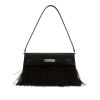 Hermès  Kelly Elan Folie handbag  in black Chamkila leather and black ostrich feathers - 360 thumbnail