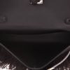 Hermès  Kelly Elan Folie handbag  in black Chamkila leather and black ostrich feathers - Detail D3 thumbnail
