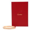 Bracelet Cartier Love pavé en or rose et diamants, taille 17 - Detail D2 thumbnail