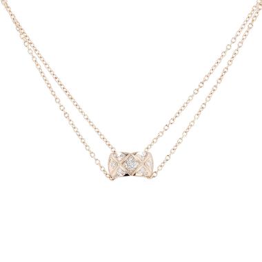 Chanel Coco Crush necklace in pink gold and diamonds