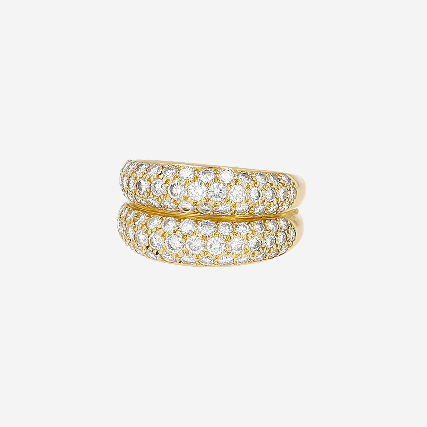 Cartier Mimi ring in yellow gold and diamonds