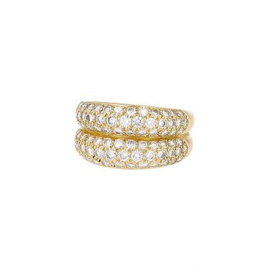 Cartier Mimi ring in yellow gold and diamonds