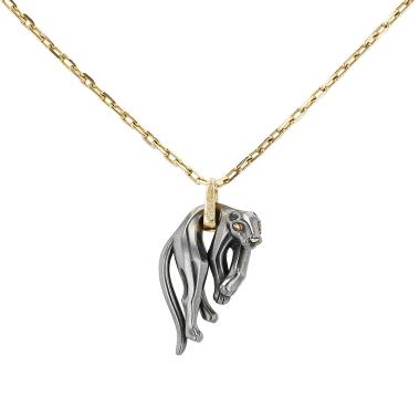 Ciondolo  Cartier Panthère in oro giallo e argento