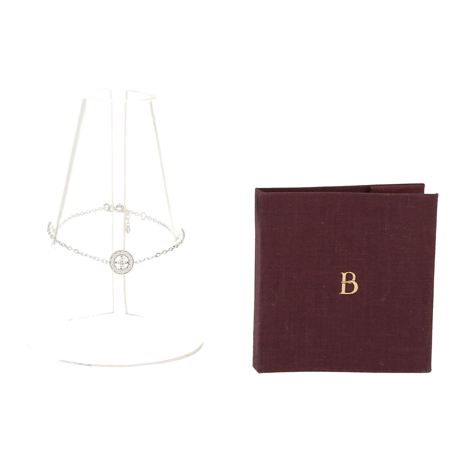 Brazalete Boucheron Ava de oro blanco y diamantes - Detail D2