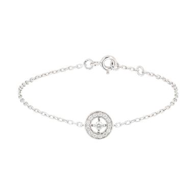 Brazalete Boucheron Ava de oro blanco y diamantes