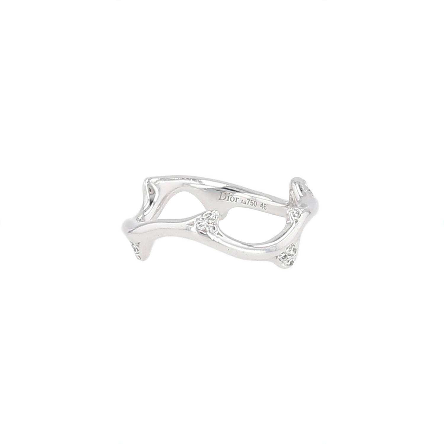 Bague Dior Bois de Rose en or blanc 750°°° et diamants