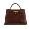 Sac à main Hermès  Kelly 32 cm en cuir box marron - 360 thumbnail