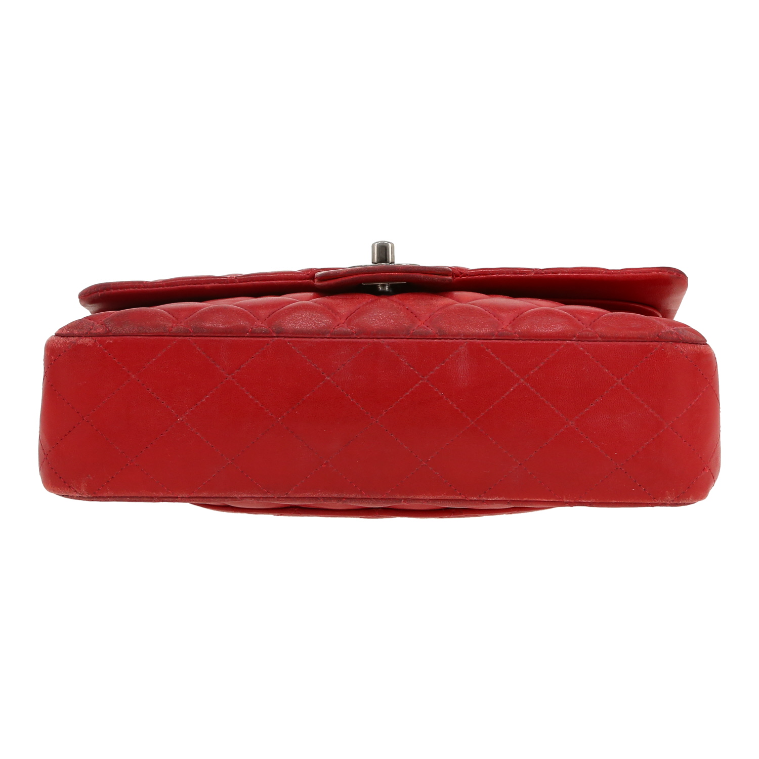 Sac à main Chanel  Timeless Classic en cuir matelassé rouge - Detail D1