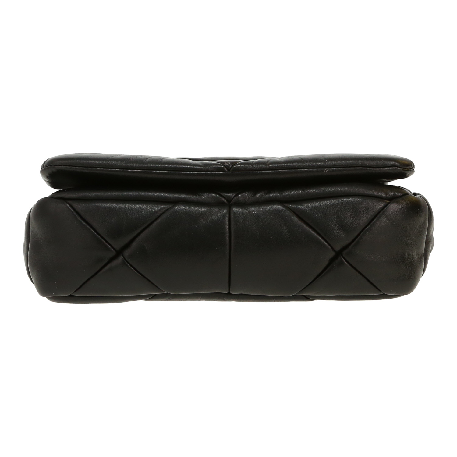 Bolso de mano Prada   en cuero acolchado negro - Detail D1