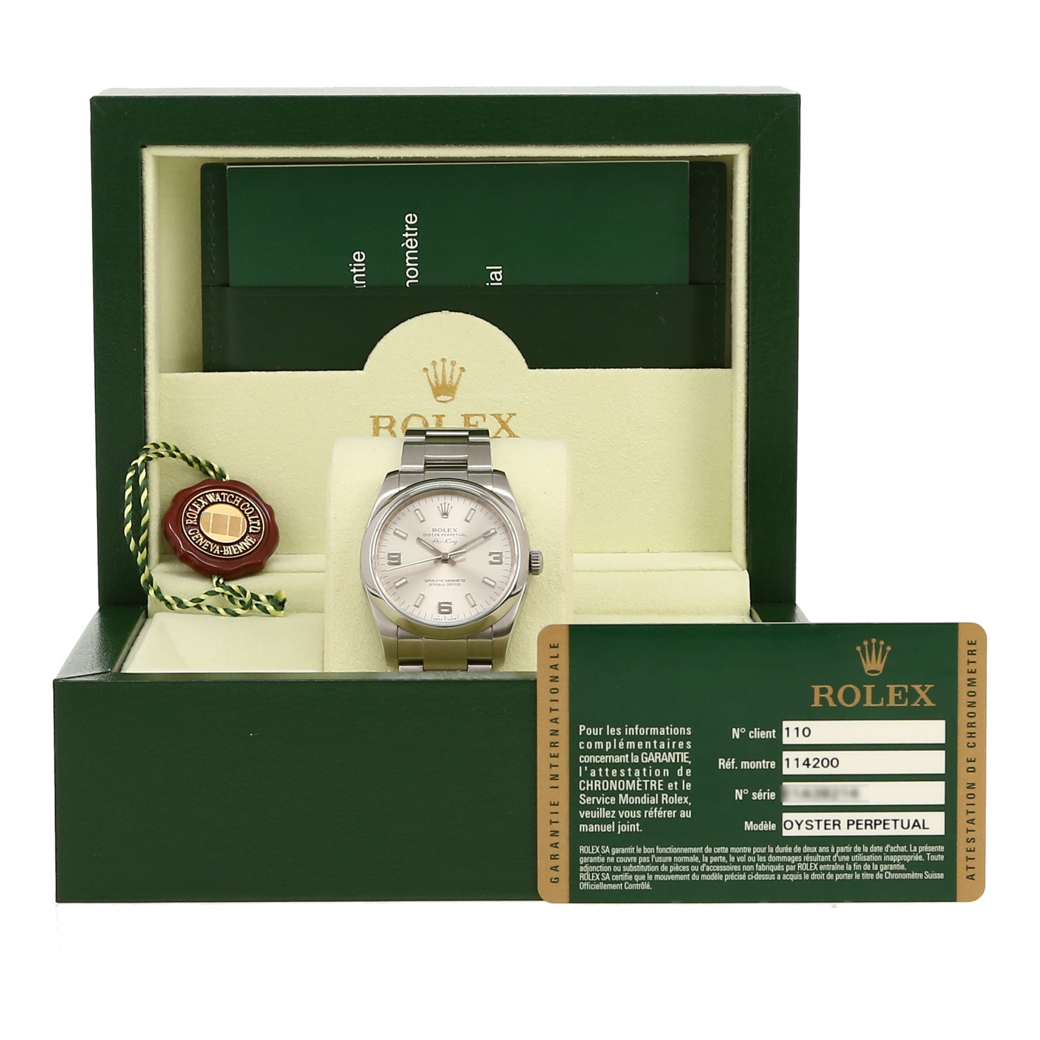 Montre Rolex Air King en acier Ref: Rolex - 114200  Vers 2012 - Detail D2