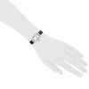 Cartier Baignoire  in white gold Ref: Cartier - 7809  Circa 1980 - Detail D1 thumbnail