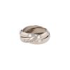 Bague Cartier Trinity moyen modèle en or blanc, taille 48 - 00pp thumbnail