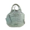Balenciaga   handbag  in blue burnished leather - 360 thumbnail