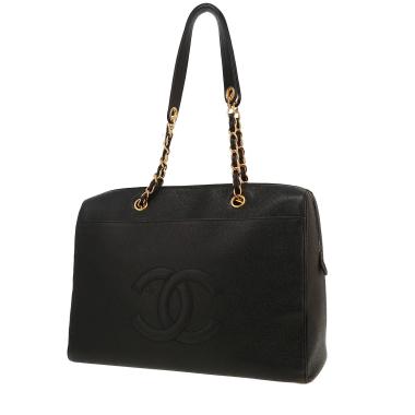 Sac à main Chanel  Vintage en cuir grainé noir