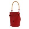 Hermès  Mangeoire handbag  in burgundy togo leather - 00pp thumbnail