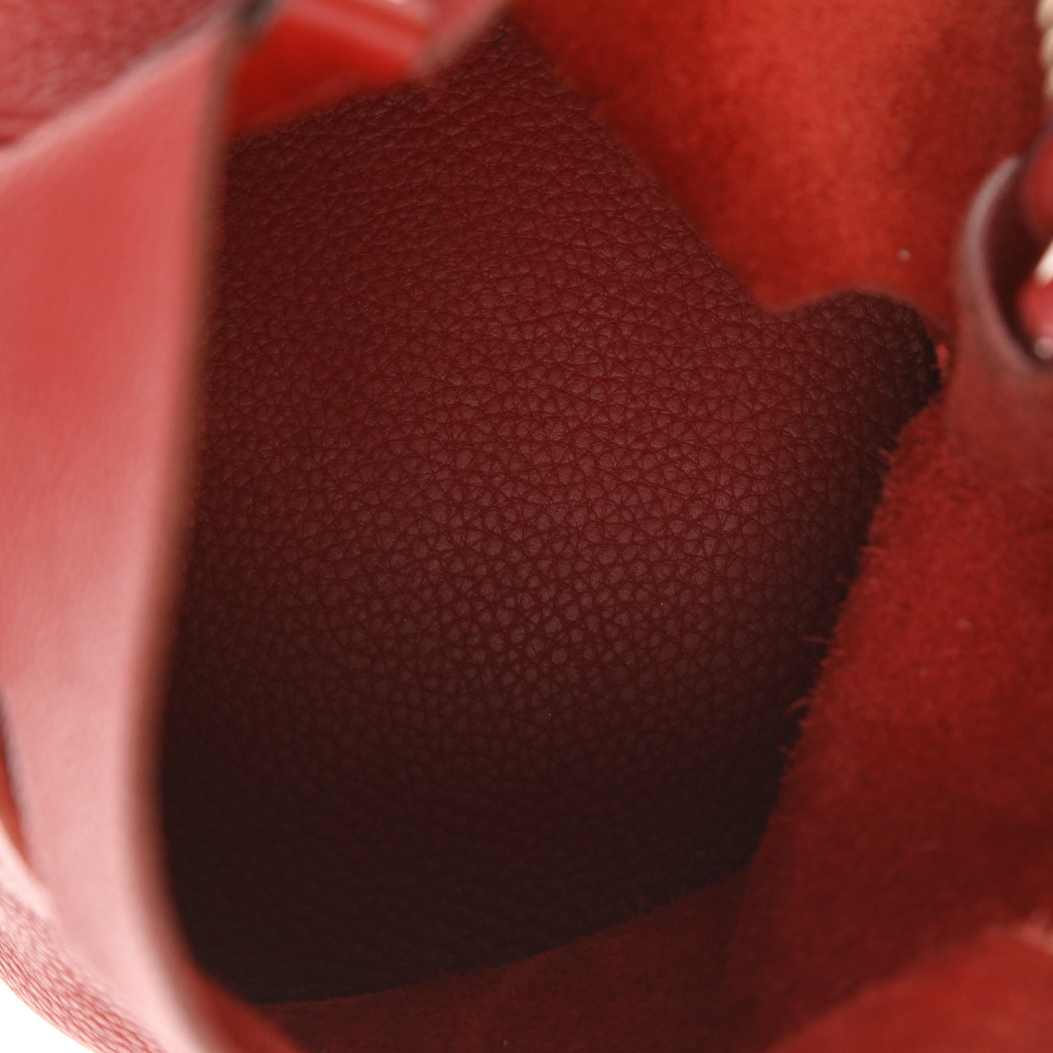 Borsa Hermès  Mangeoire in pelle togo bordeaux - Detail D3