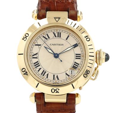 Montre Cartier Pasha en or jaune Ref: Cartier - 1035  Vers 1995