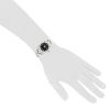Montre Rolex Lady Oyster Perpetual en acier Ref: Rolex - 67180  Vers 1997 - Detail D1 thumbnail