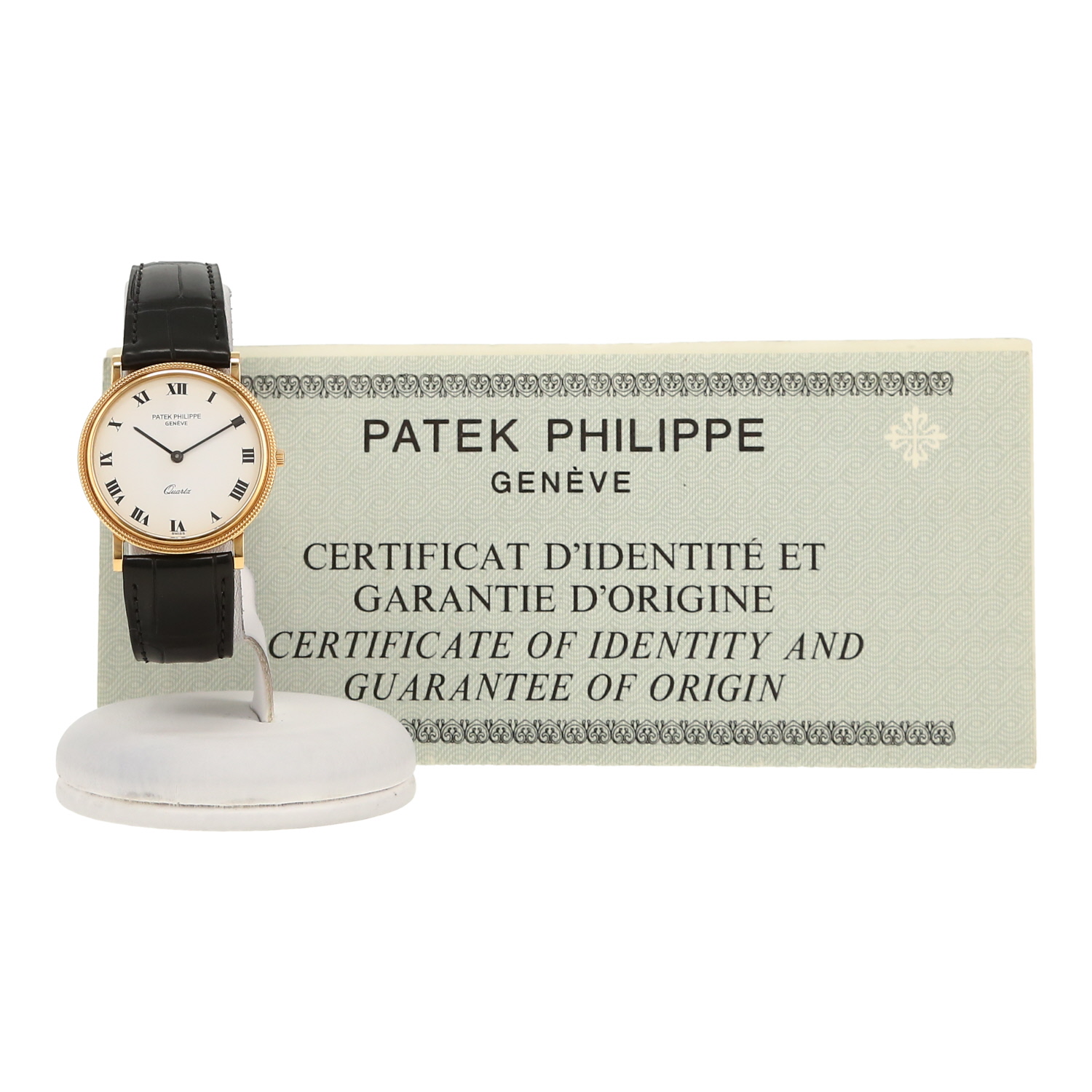 Montre Patek Philippe Calatrava Clous De Paris en or jaune Ref: Patek Philippe - 3744  Vers 1978 - Detail D2