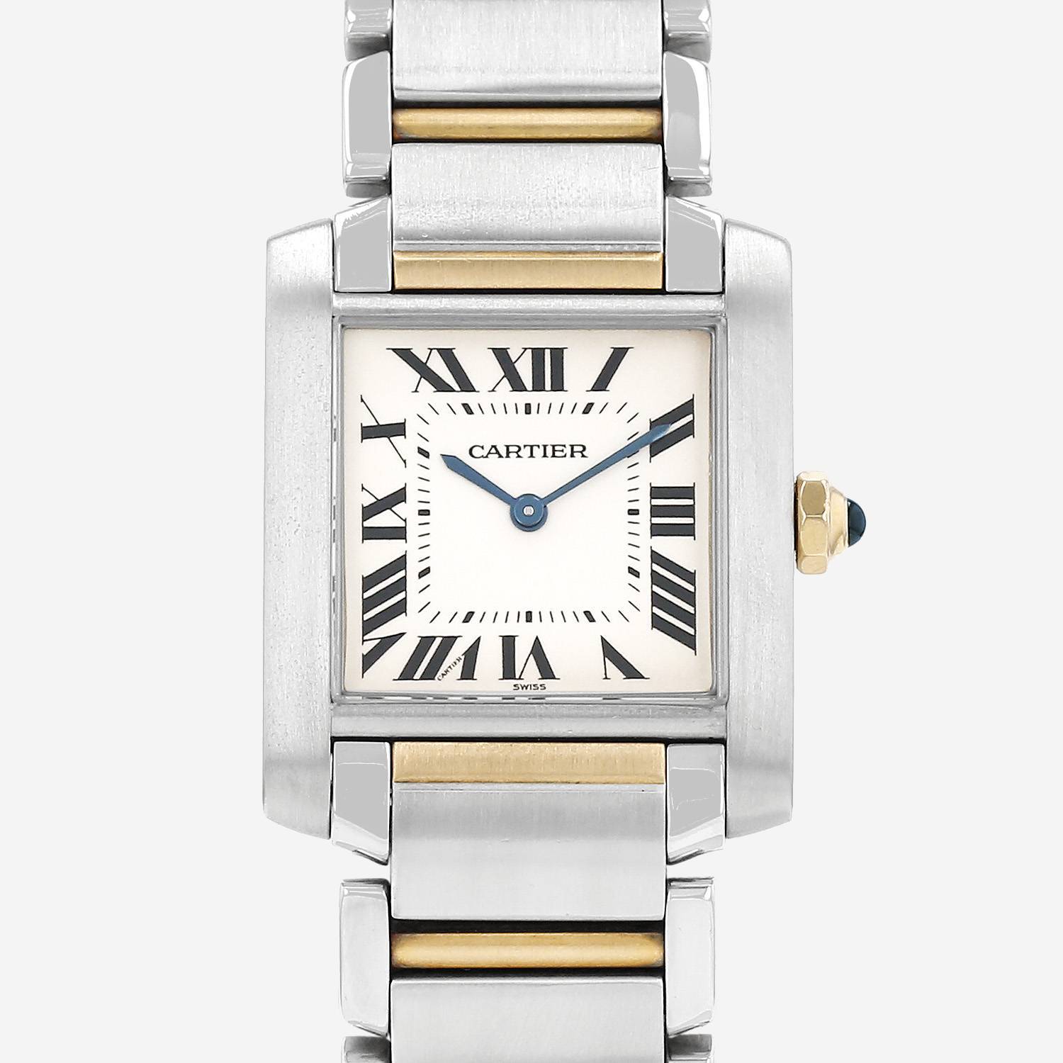 Cartier Tank Française  in gold and stainless steel Ref: Cartier - 2301  Circa 2000