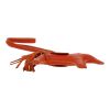 Hermès  Rodeo bag accessory  in orange Terre Battue Swift leather - Detail D1 thumbnail