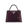 Sac à main Hermès  Kelly 28 cm en cuir box prune - 360 thumbnail
