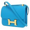 Sac bandoulière Hermès Constance en cuir epsom bleu - 00pp thumbnail